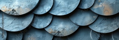 Detailed view of a weathered metal roof, showcasing its texture and patterns under natural light