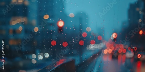 moody city bokeh scene