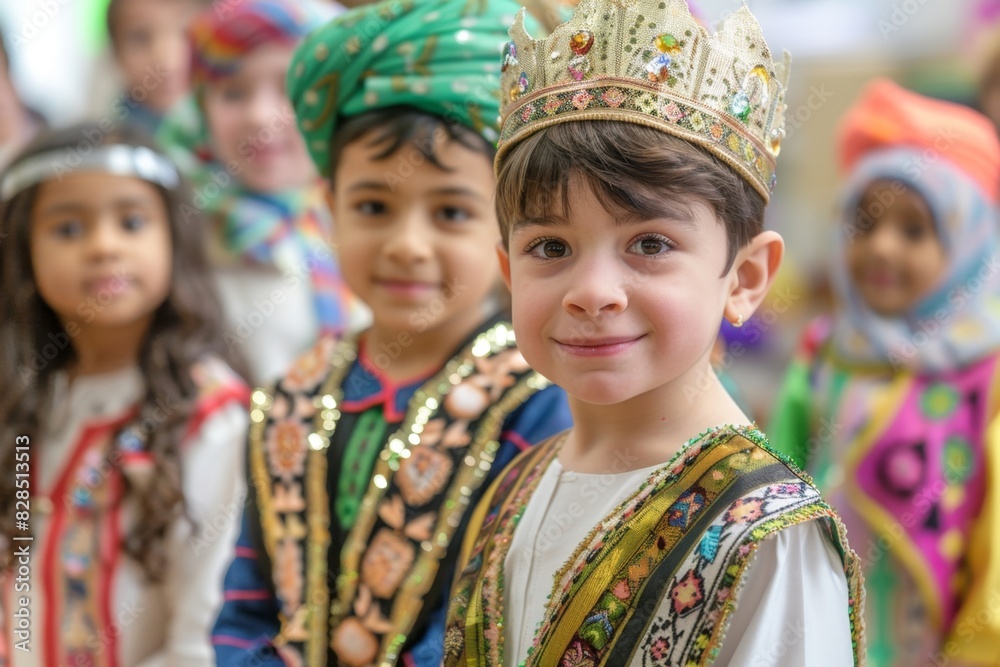 Diverse Children Celebrating Multicultural Day at School Diverse Children Celebrating Multicultural Day at School