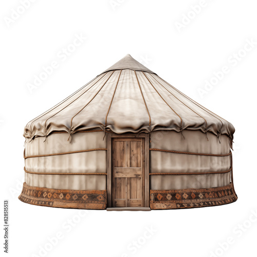 white yurt transparent background