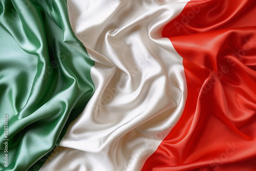 Waving national flag of Italy