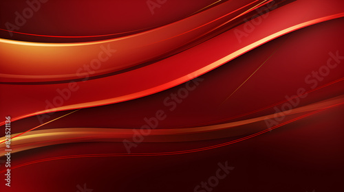 Opulent Abstract Textured Red Maroon Background With Glowing Golden Line. Opulent Abstract Textured Red Maroon Background.