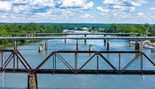 Fotografie Savanna River in Augusta Georgia downtown