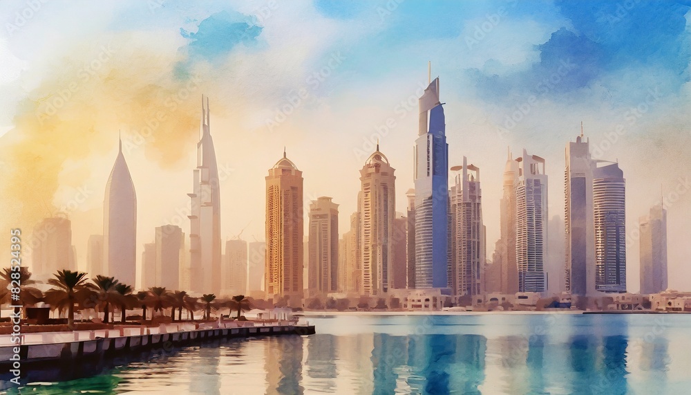 Fototapeta premium panorama of the city