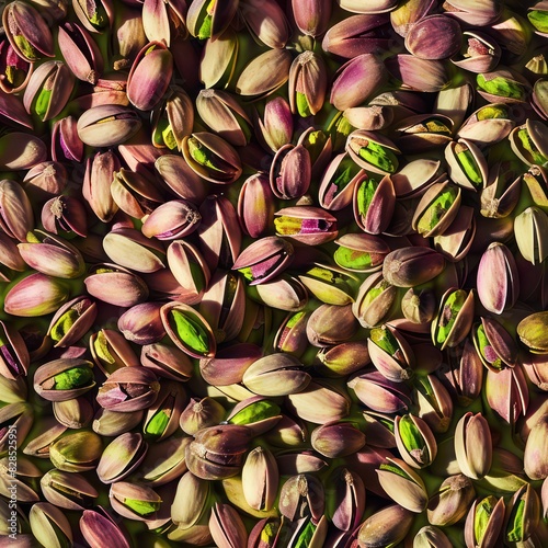 pistachios full background in top view 