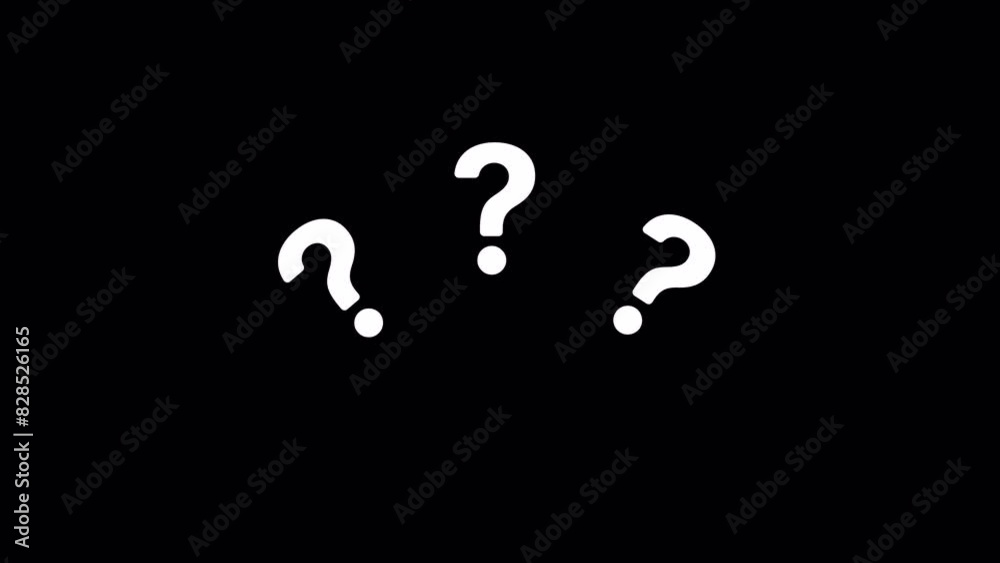 question mark animation, question mark background, Q mark, question mark flat design, Frequently asked questions 4K video.
