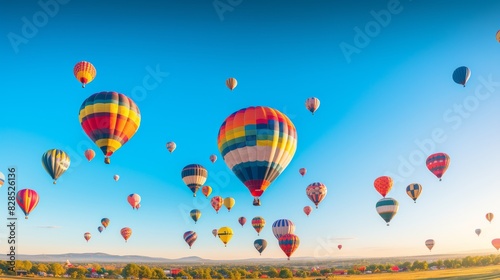 Festival Of Hot Air Balloons, A Kaleidoscope In The Sky. Generative AI