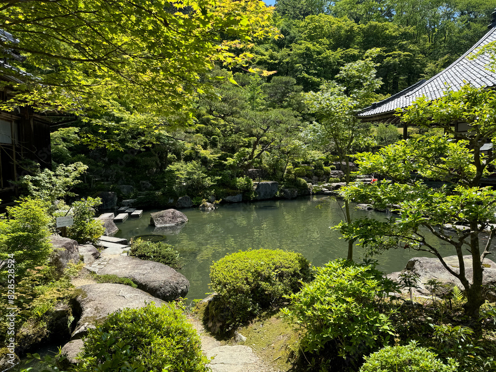 Obraz premium 滋賀県 百済寺の風景