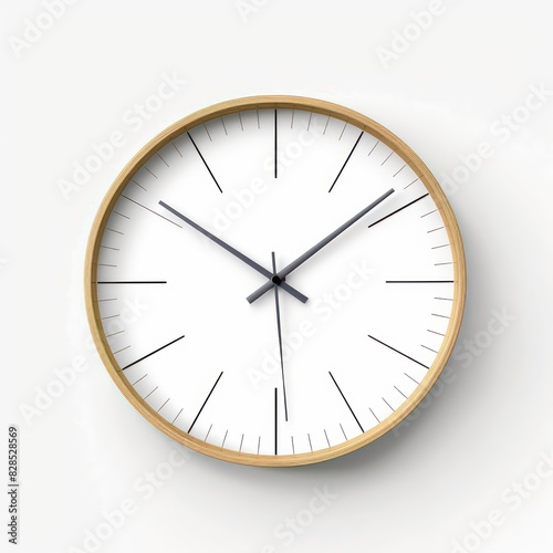 analog clock image isolated on a white background 