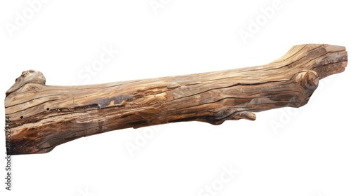 wooden log isolated on a white background   © marco