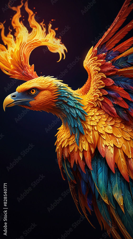 Mythical Creatures with Radiant Glows Phoenix Mythical Creatures with Radiant Glows Phoenix