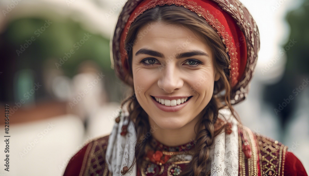portrait of a Turkish woman in traditional dress with a sincere smile, isolated white background
portrait of a Turkish woman in traditional dress with a sincere smile, isolated white background