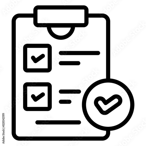 Premium design icon of survey

