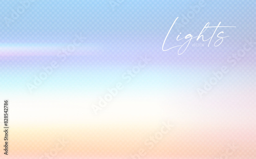 Rainbow light effect. Dispersion of beam. Sun light effect for immersion in atmosphere.