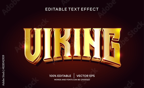 viking 3D text effect template