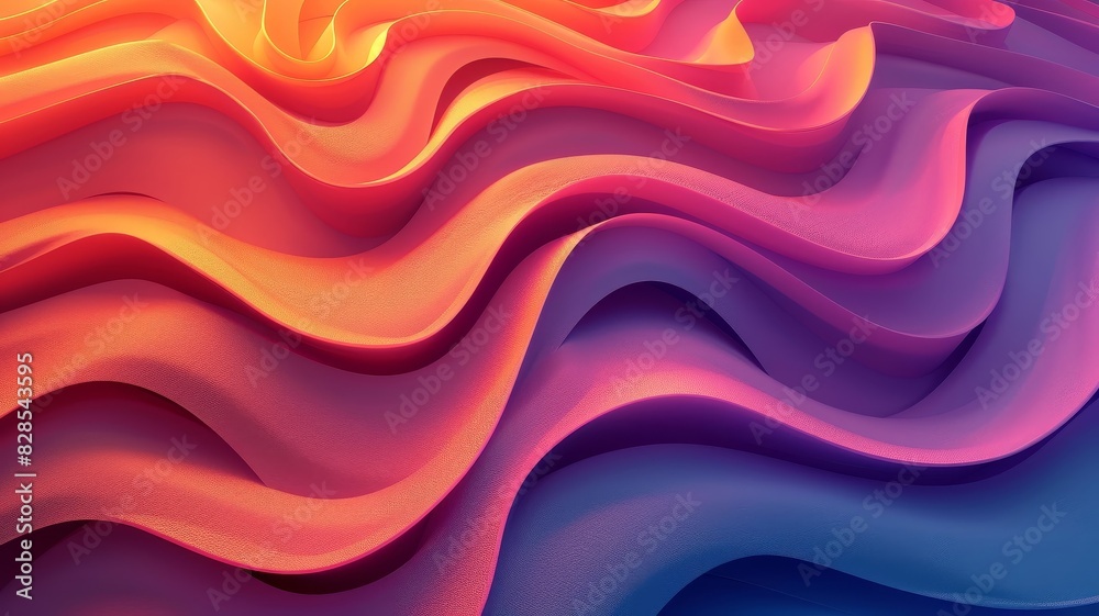 Colorful Wavy Shapes Background Colorful Wavy Shapes Background