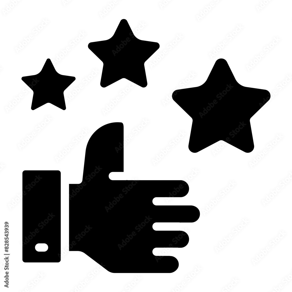 A trendy design icon of customer rating
A trendy design icon of customer rating