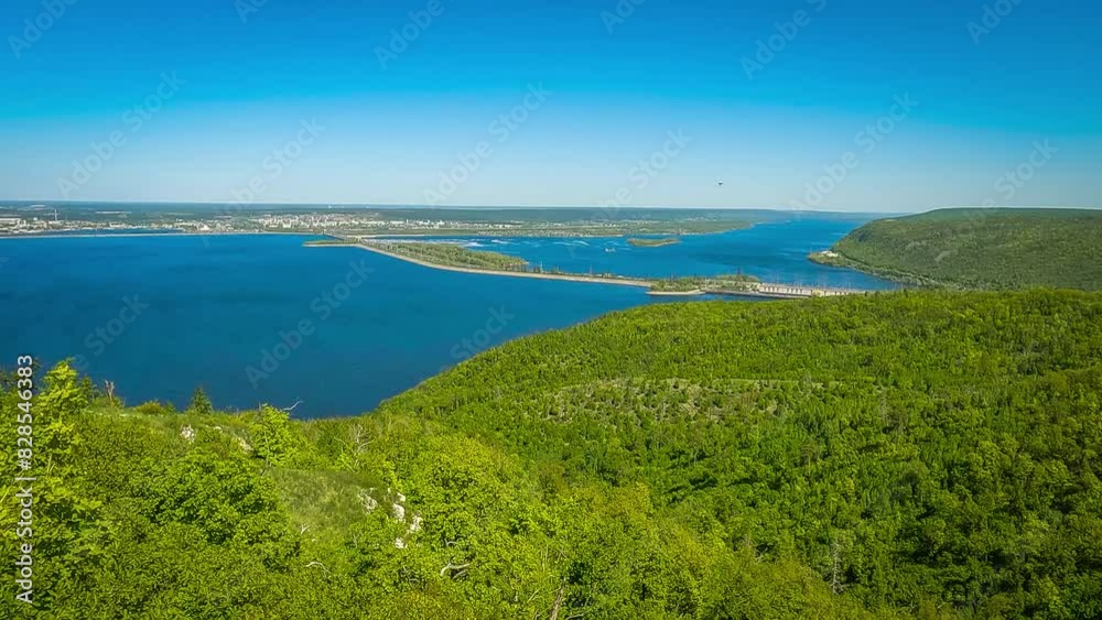 Beautiful panoramic view of nature from the top of the mountain. Beautiful panoramic view of nature from the top of the mountain.