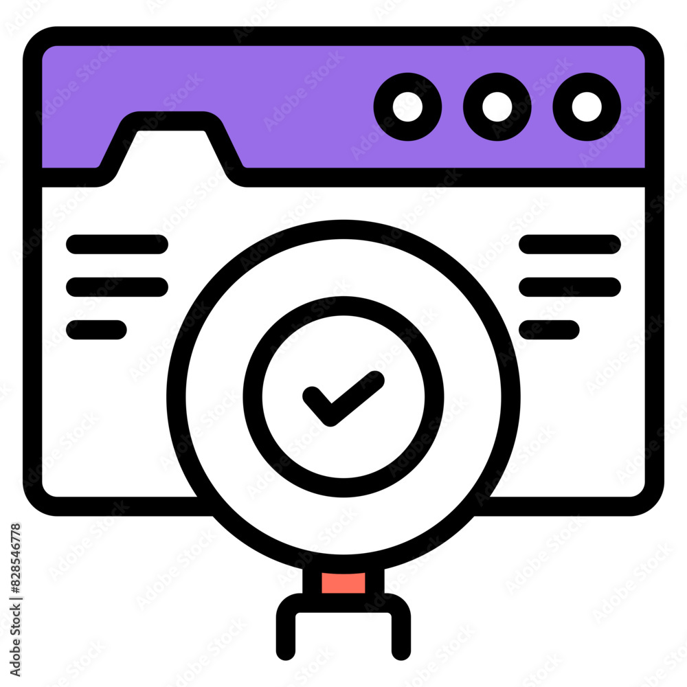 Modern design icon of search website

