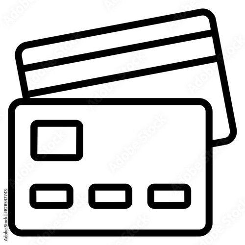 Premium design icon of credit card

