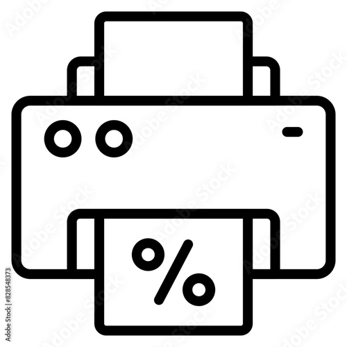 An icon design of printer

