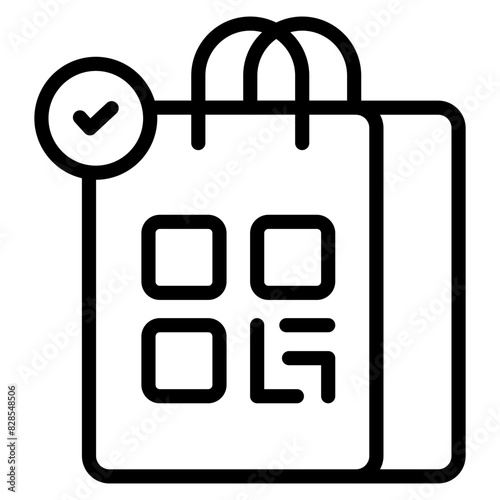 A beautiful design icon of shopping bag

 photo