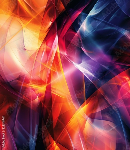 Abstract Colorful Background with Dynamic Energy