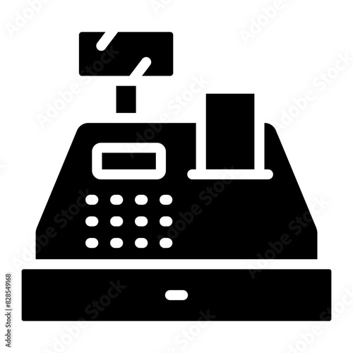 Premium design icon of cash register

