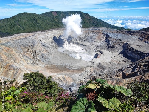 Poas volcano in Costa Rica  photo