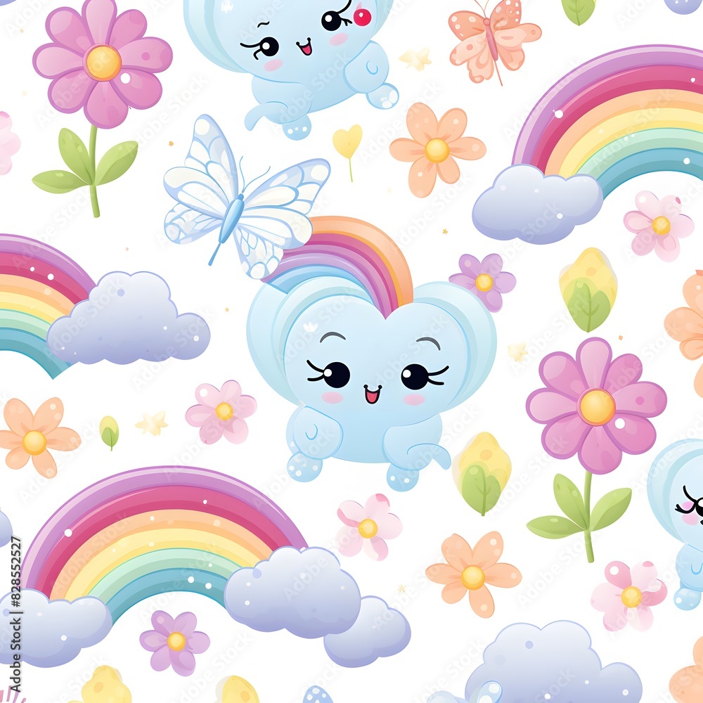rainbow and butterflies rainbow and butterflies