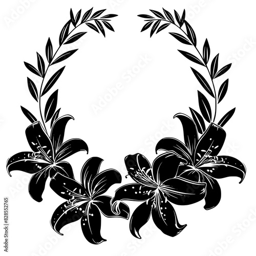 lily silhouette, lily svg, lily png, lily illustration, lily, silhouette flower, floral svg, herb svg, flower illustration, flower, floral, vector, nature, illustration, spring, design, pattern, summe