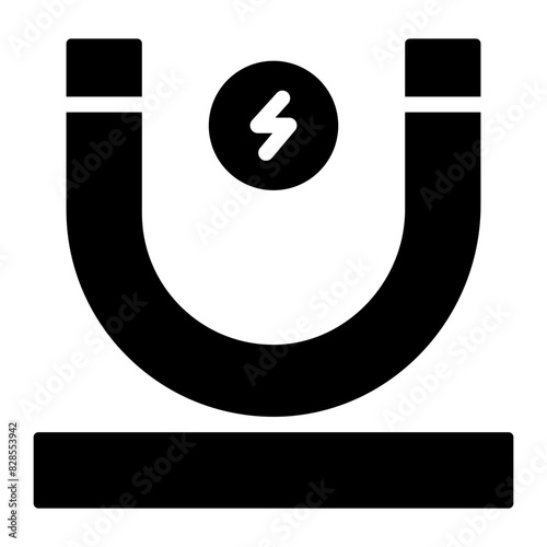 Unique design icon of magnet
