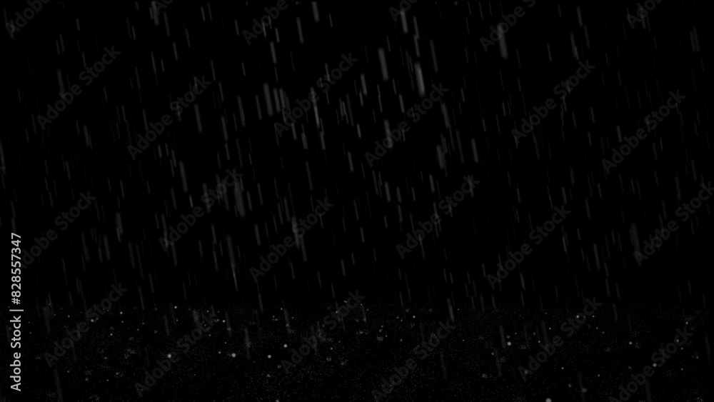 Rain loop with alpha channel