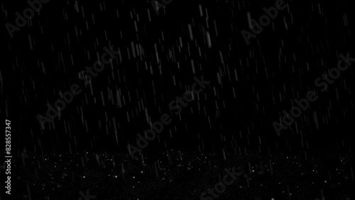 Rain loop with alpha channel