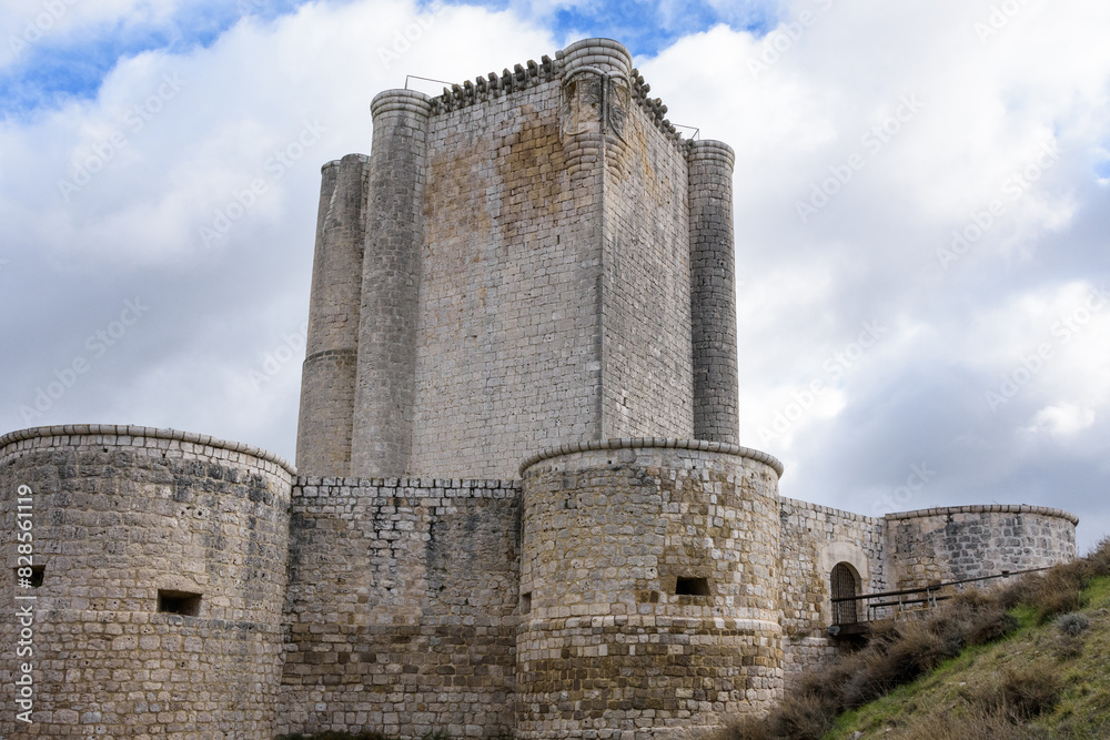 Old Castle of Iscar, Valladolid, Castilla y Leon, Spain Old Castle of Iscar, Valladolid, Castilla y Leon, Spain