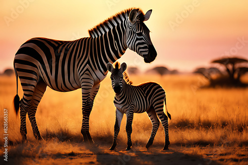 zebra at sunset © Muhammad Ali