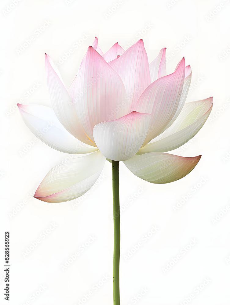 The image shows a beautiful flower with pinkish-white petals The image shows a beautiful flower with pinkish-white petals
