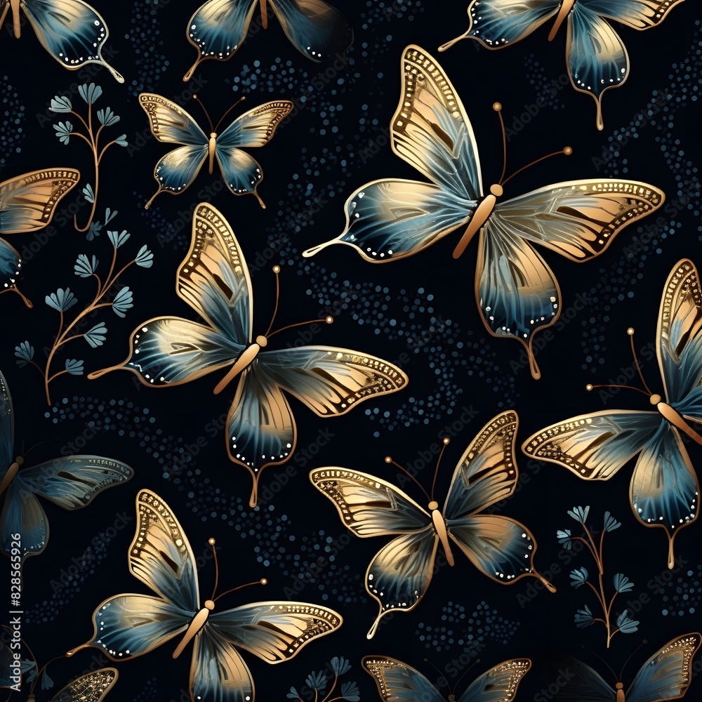 pattern with butterflies pattern with butterflies