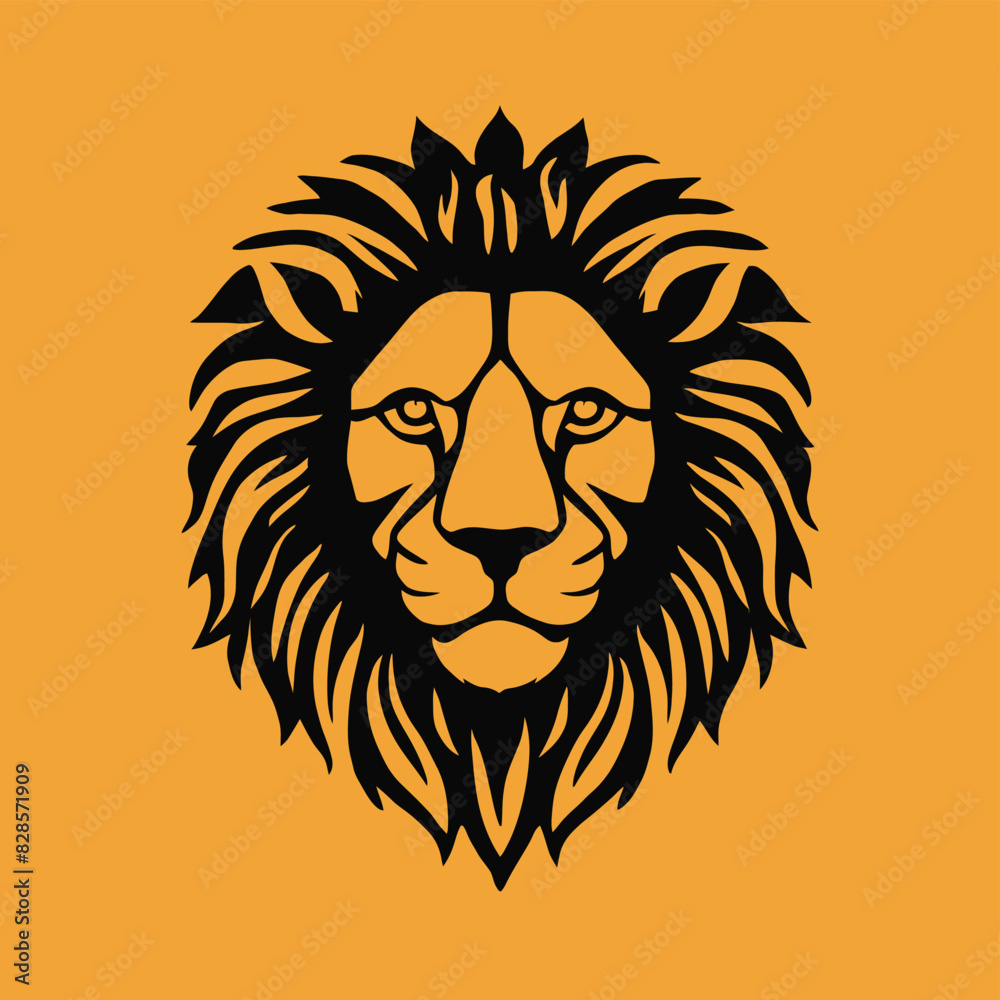 Obraz premium lion head illustration 