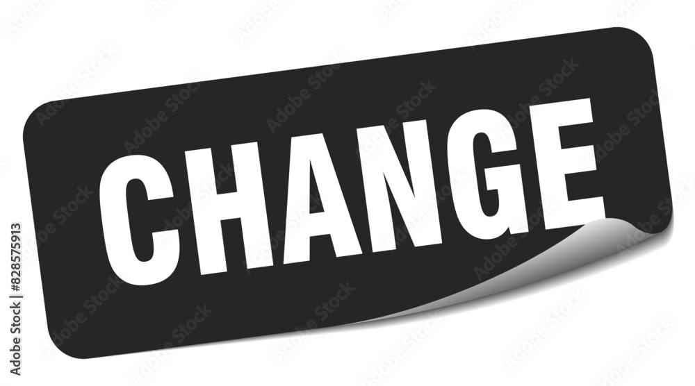 Obraz premium change sticker. change label