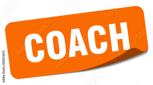 coach sticker. coach label
