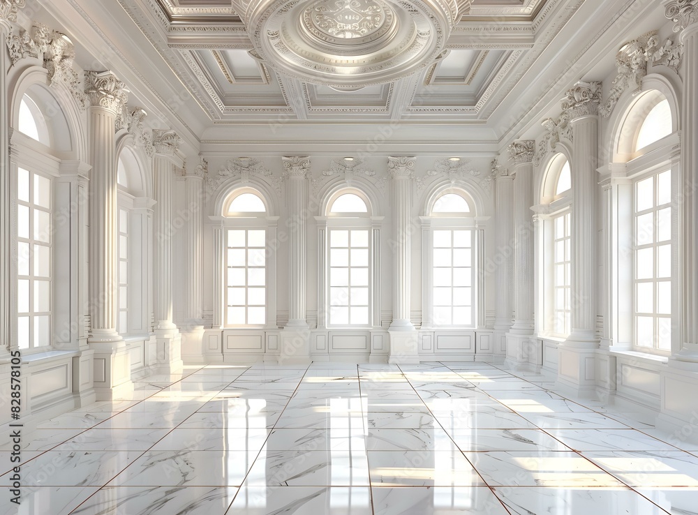 White marble ballroom