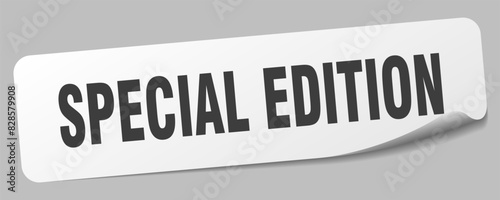 special edition sticker. special edition label