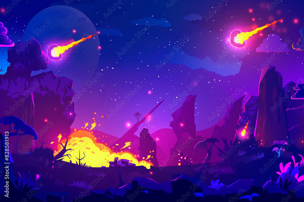 game background blast effect cartoon glow effect background game background blast effect cartoon glow effect background