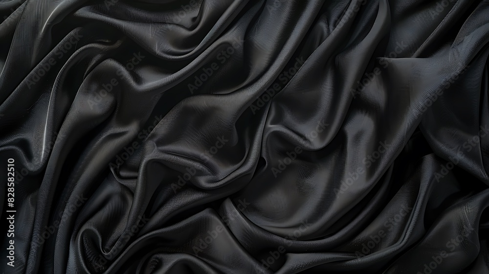 Fototapeta premium silk, satin, fabric, textile, texture, material, cloth, luxury, backgrounds, fashion, smooth, backdrop, pattern, decoration, shiny, black, soft, wave, clothing, textured, drapery, curtain, bedding, cu
