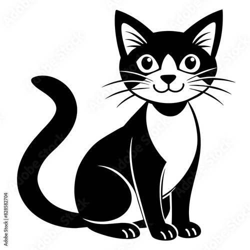  a-cat-vector-cartoon-art illustration 