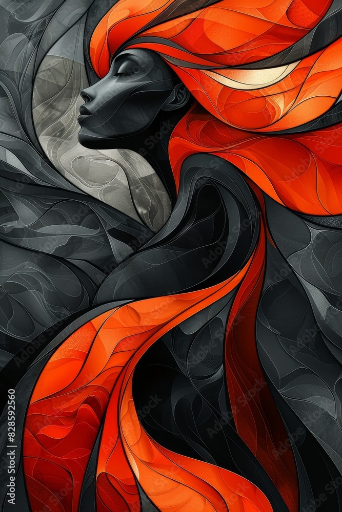 Obraz premium Elegance in Orange