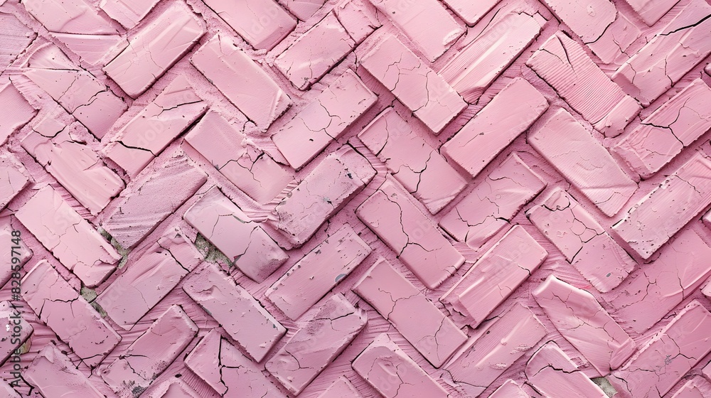 Pastel pink brick wall textured background Pastel pink brick wall textured background