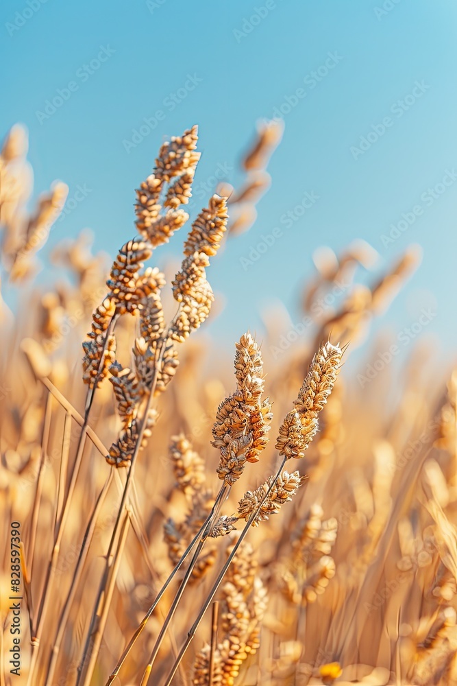 close up of a buckwheat field. Selective focus close up of a buckwheat field. Selective focus