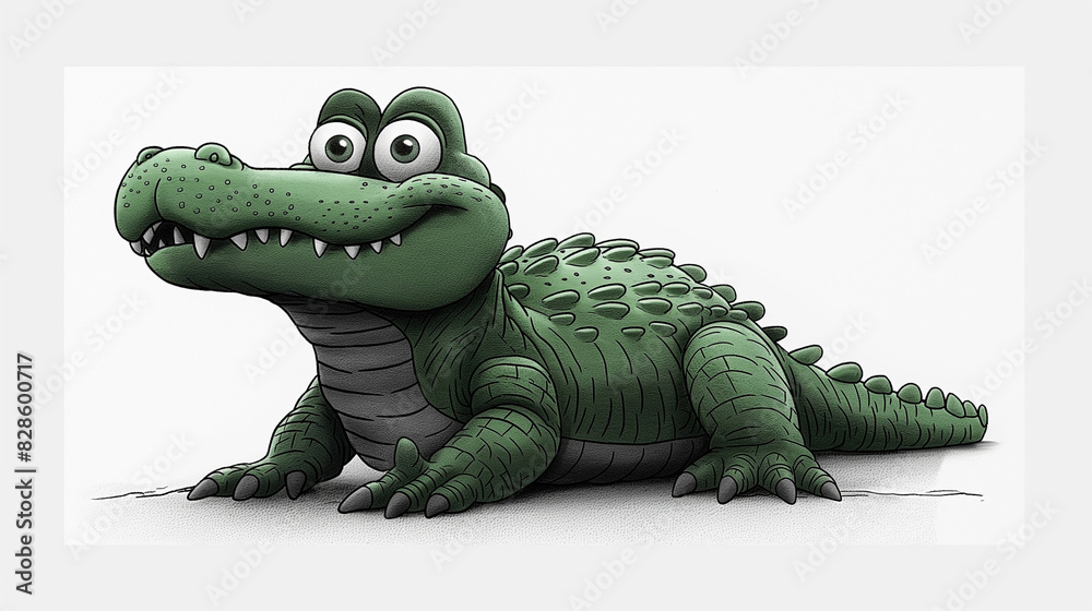 Obraz premium crocodile cartoon, animal